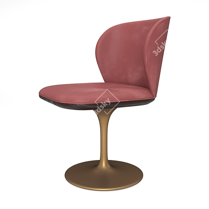 Contemporary Fabric Chair: ORISSA-B 3D model image 1