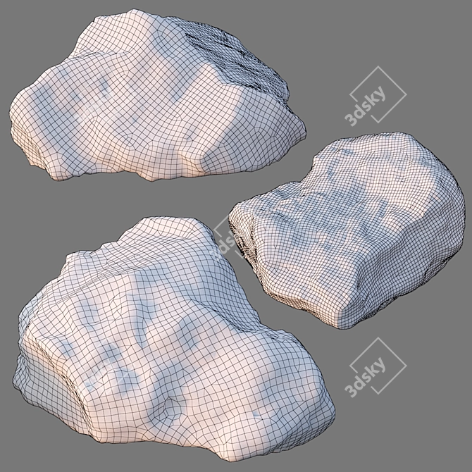 4K Stone Package: Photogrammetry 3D Scan 3D model image 4