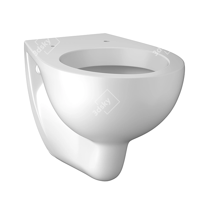 Sleek Wall Mounted Toilet - Kolo Record 3D model image 2