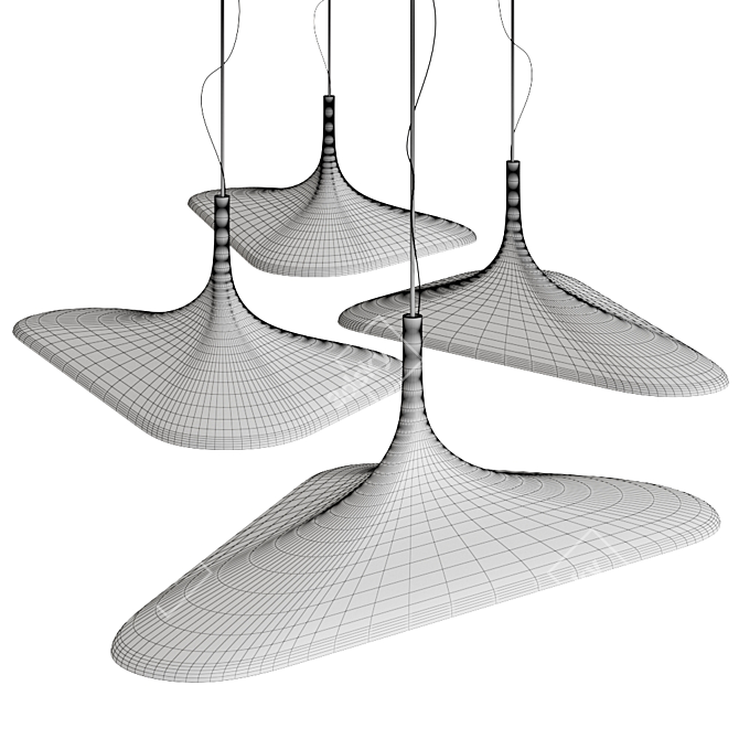 Luceplan Soleil Noir Pendant Lamp 3D model image 7