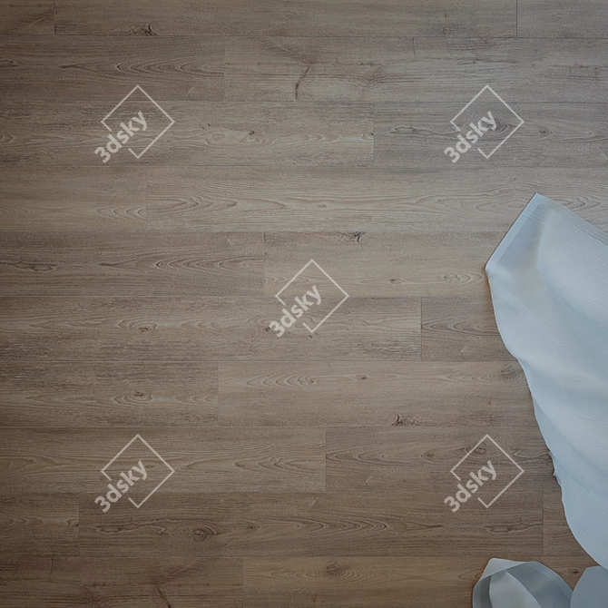 Rustic Oak Floor: La Manchia 3D model image 2