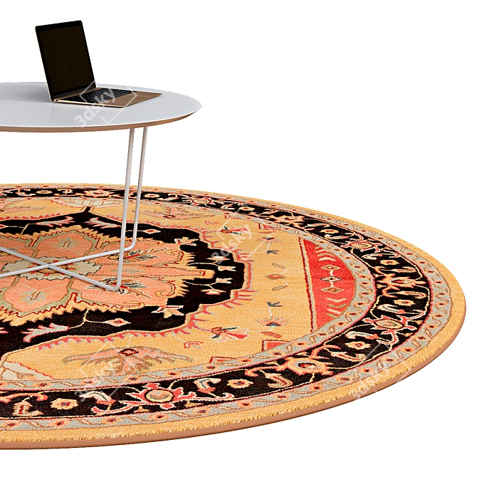 Elegant Circle Rugs | No. 037 3D model image 2