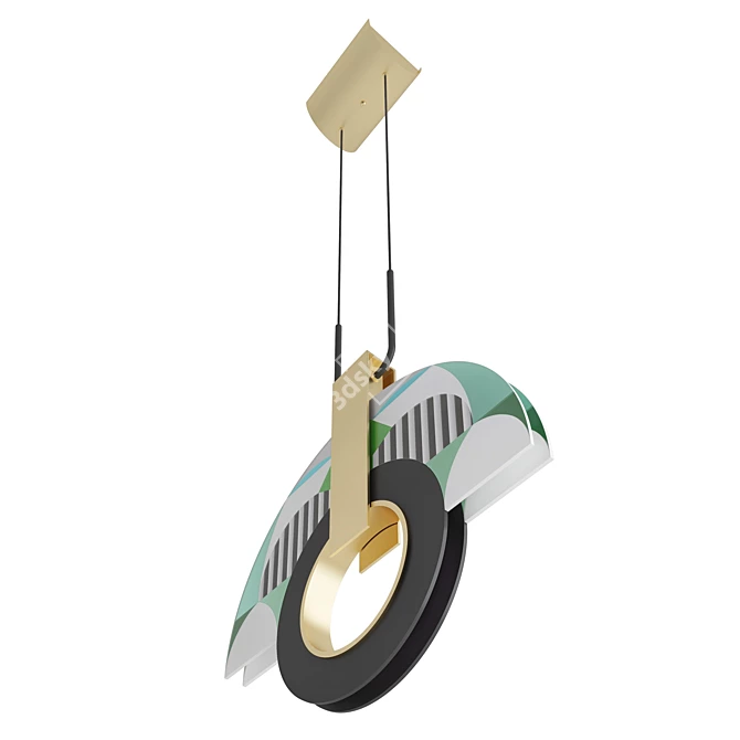 Elegant Miami Pendant Lamp 3D model image 4