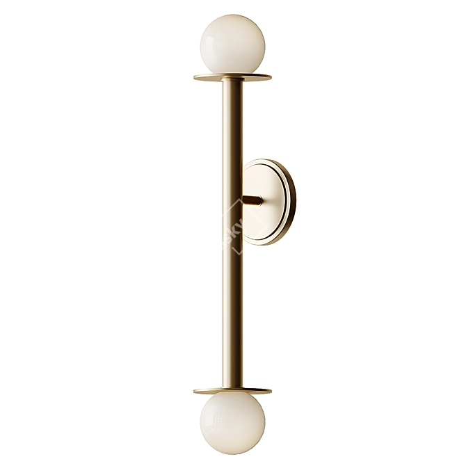 Modern Murale Nodes Wall Sconce 3D model image 4