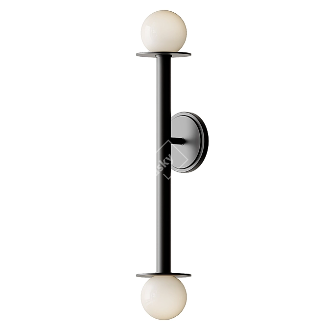 Modern Murale Nodes Wall Sconce 3D model image 6