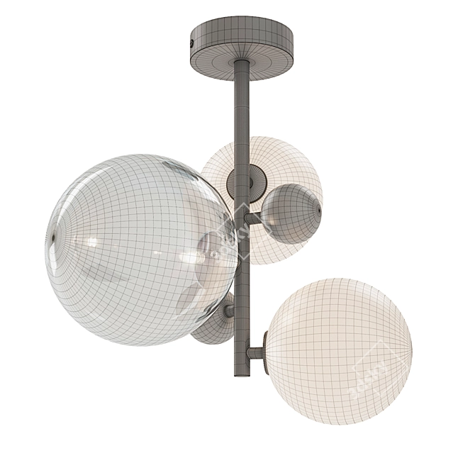Bullesco AM.PM Glass and Metal Pendant Lights 3D model image 4