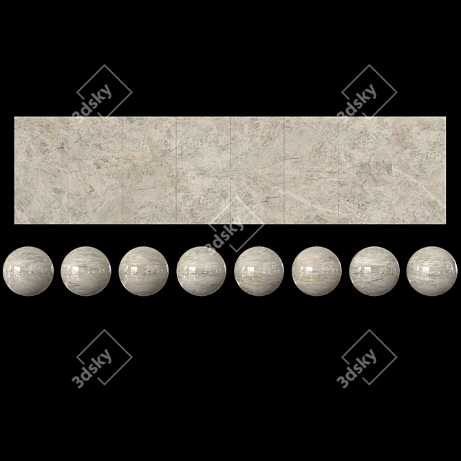 Beige Crystal: 120x240 3D model image 2