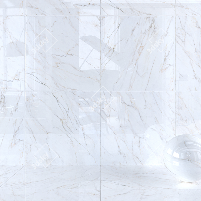 GIOIA GOLD Wall Tiles Set 3D model image 1