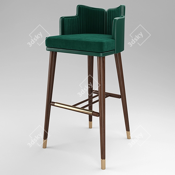 Mezzo Collection Bar Stools 3D model image 3