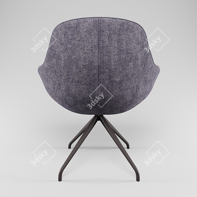 Modern Grey Armchair: Desondo's Indraft 3D model image 6