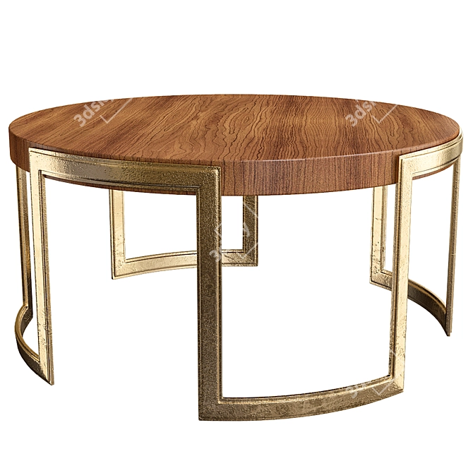 Elegant Valencia Coffee Table 3D model image 1