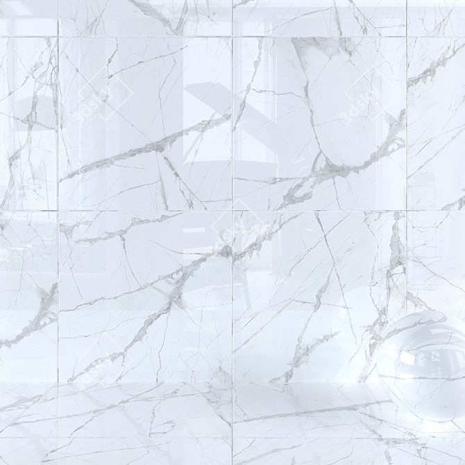 MUSEUM GLACIER - White Wall Tiles 3D model image 1