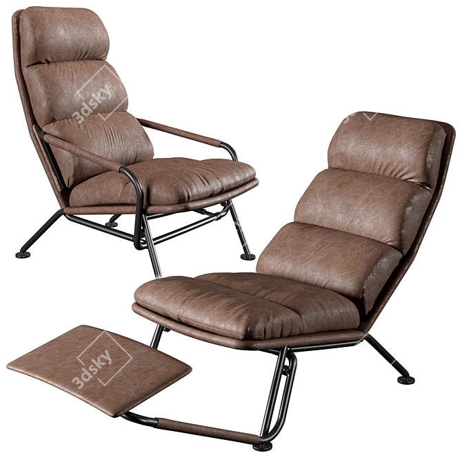 Harmonious Transformation: Kontrapunkt Recliner 3D model image 1