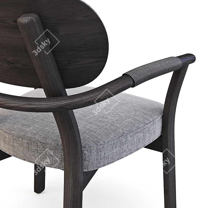 Evelin: Italian Dining Chairs 3D model image 4
