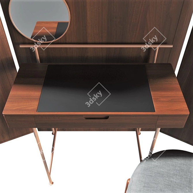 Elegant 375 Stay Vanity Set 3D model image 7