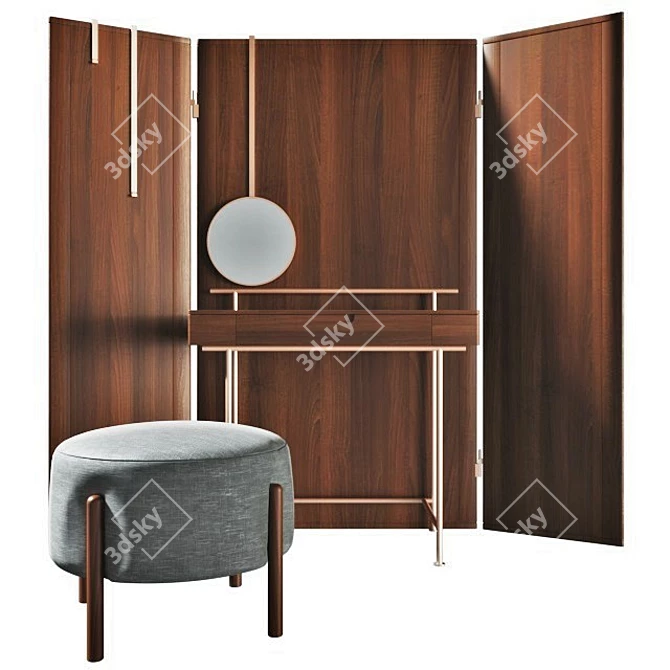 Elegant 375 Stay Vanity Set 3D model image 9