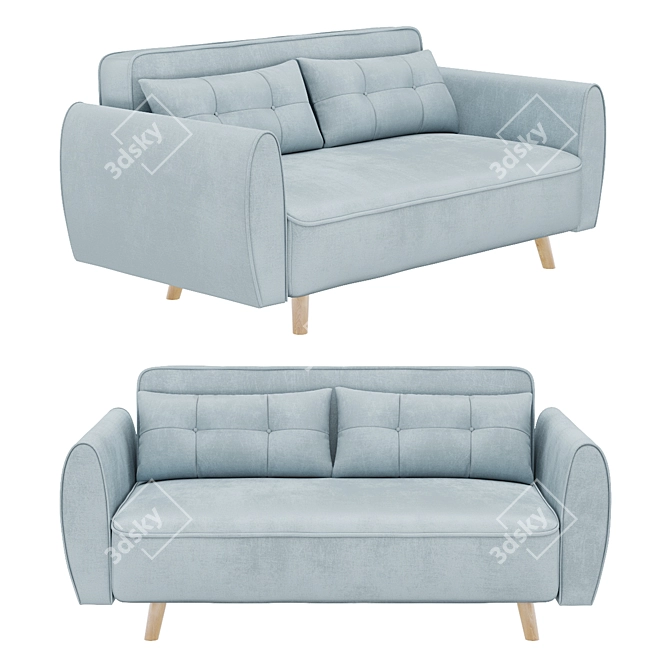 Charming Comfort Sofa 3D model image 1