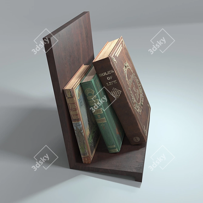 Title: Leather Books Collection - 2014+Corona+Vray 3D model image 3