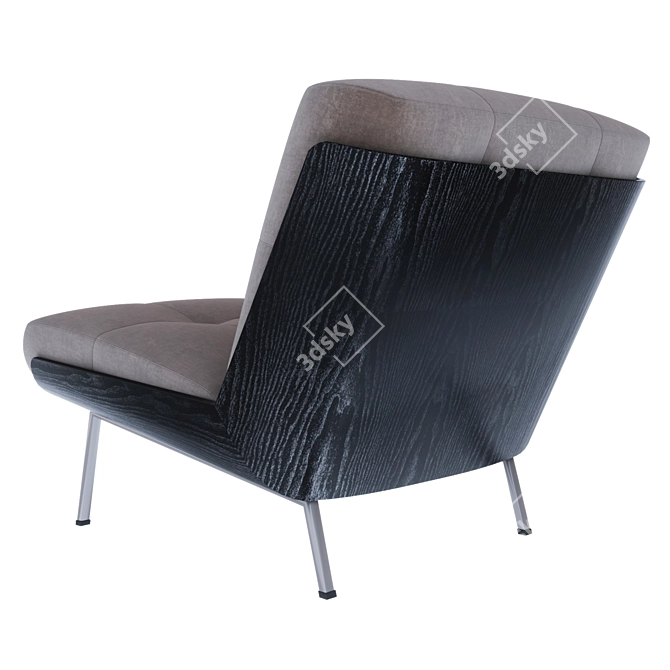 Daiki Modern Designer Lounge Chair 3D model image 4