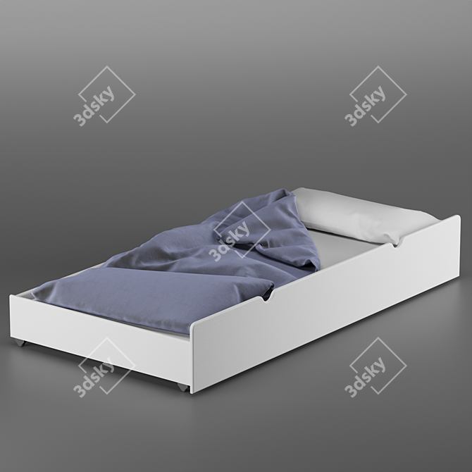 Roll-out Bed Extension for Manya Beds 3D model image 2