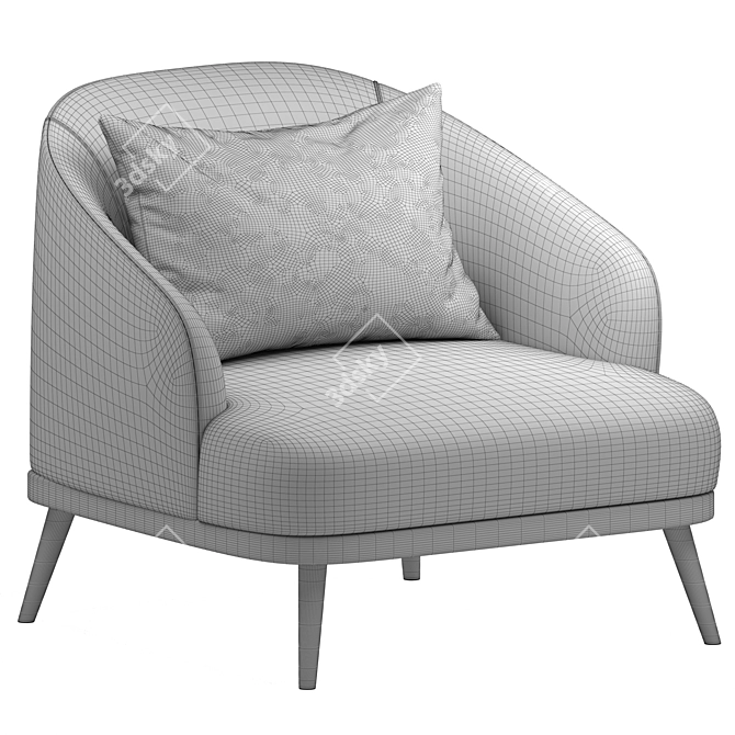 Luxurious St. Tropez Armchair: Ditre Italia 3D model image 5