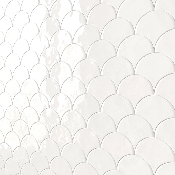 Sorrento Wave Ceramic Wall Tile Collection 3D model image 5