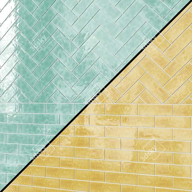 WOW BEJMAT: Stylish Ceramic Tiles 3D model image 2