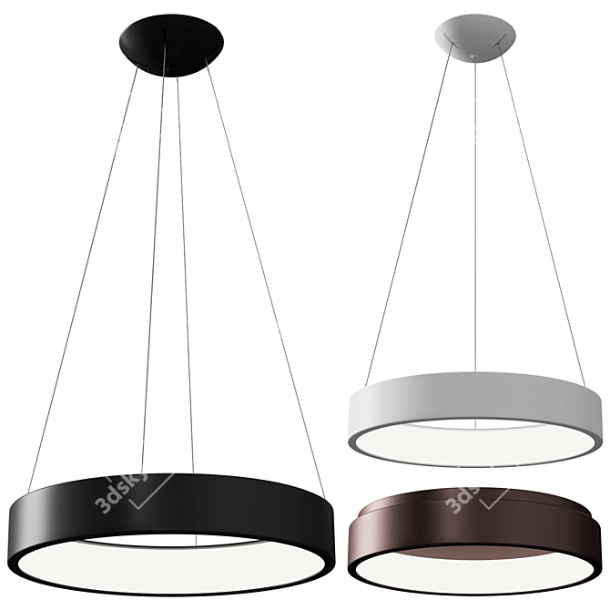 Modern Rando Pendant Light 3D model image 1