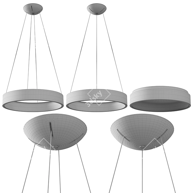 Modern Rando Pendant Light 3D model image 4