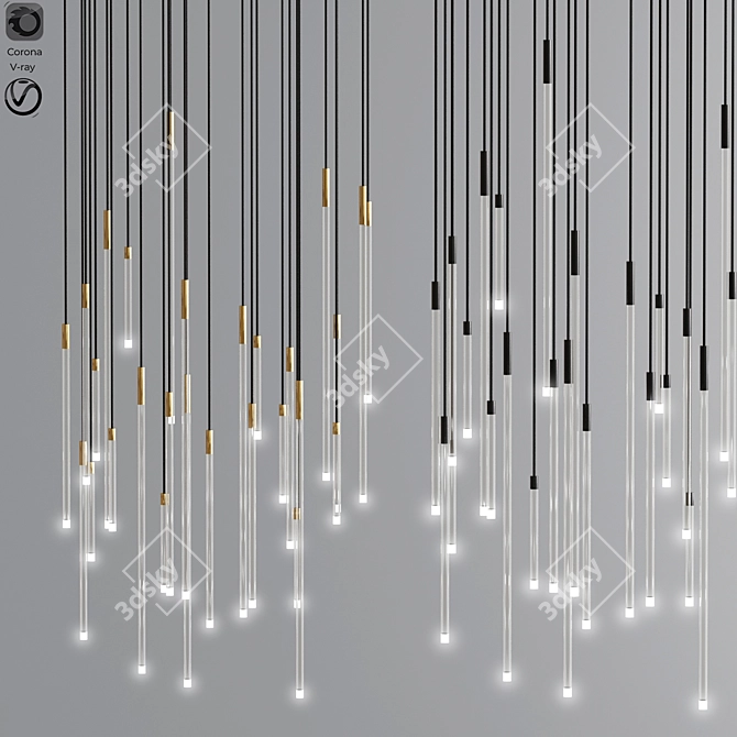 Elegant Tube Nano Light Glass 3D model image 1