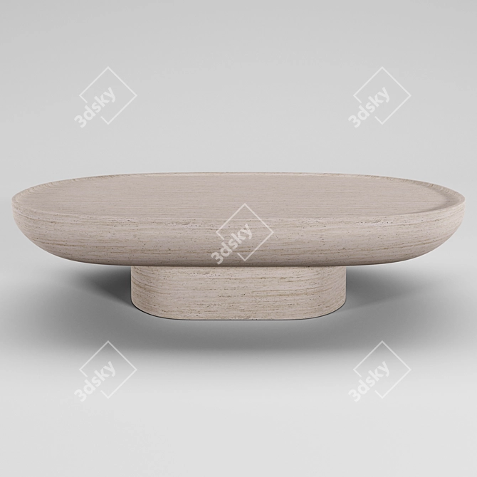 Elegant Swan Sculpture 3D model image 1