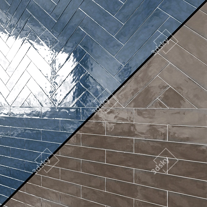 Elegant Crossroad Brick Collection 3D model image 1
