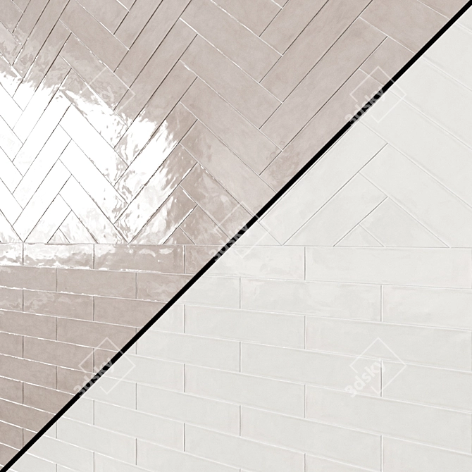 Elegant Crossroad Brick Collection 3D model image 4