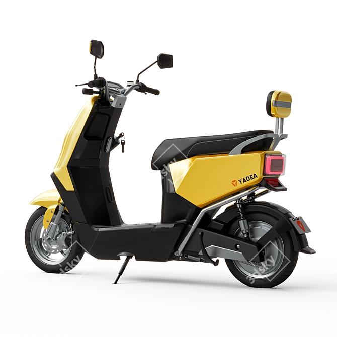 Eco-Friendly Yadea E3 Electric Scooter 3D model image 2