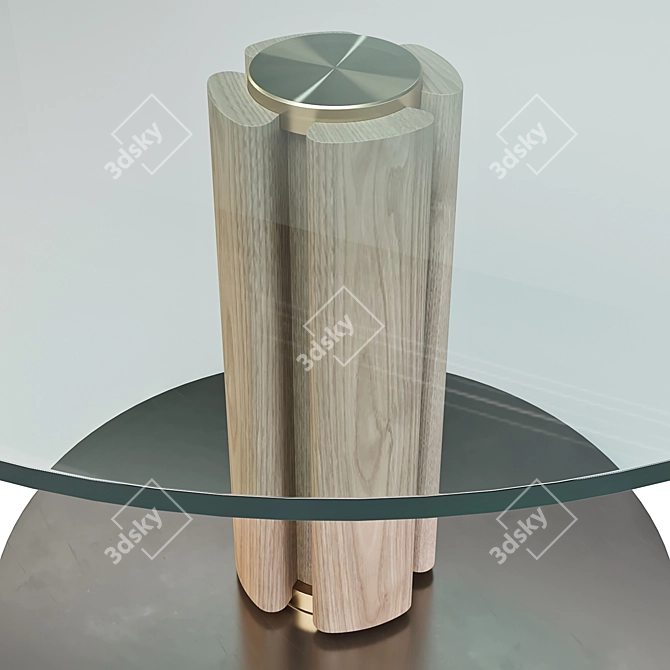 Quadrifoglio Table: Elegant Side Tables 3D model image 4