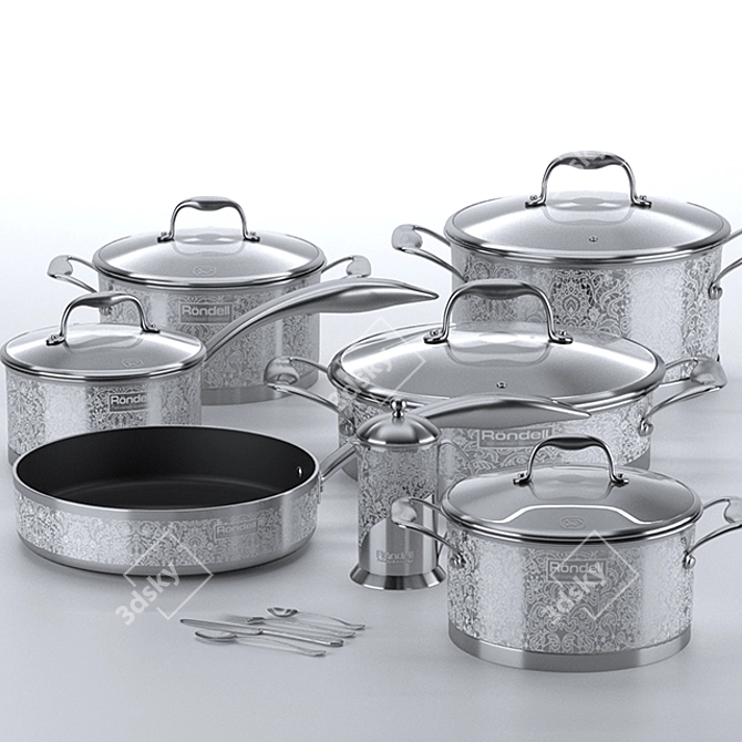 Rondell Ajour Cookware  Elegant and Stylish 3D model image 1