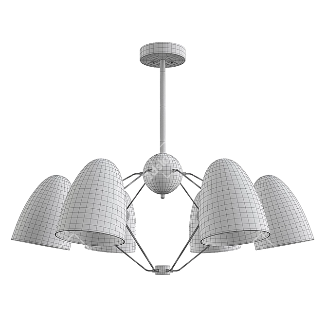 Minimalist Style Chandelier 3D model image 2