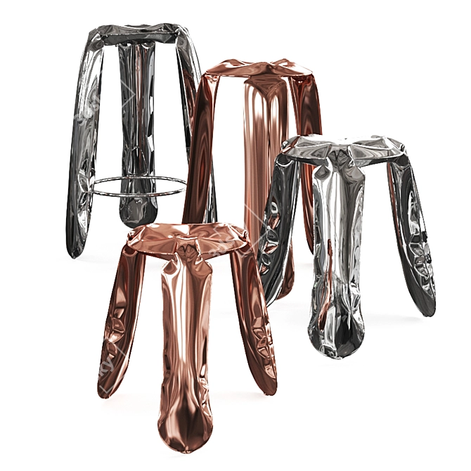 Zieta Plopp: Innovative, Iconic Stool 3D model image 4