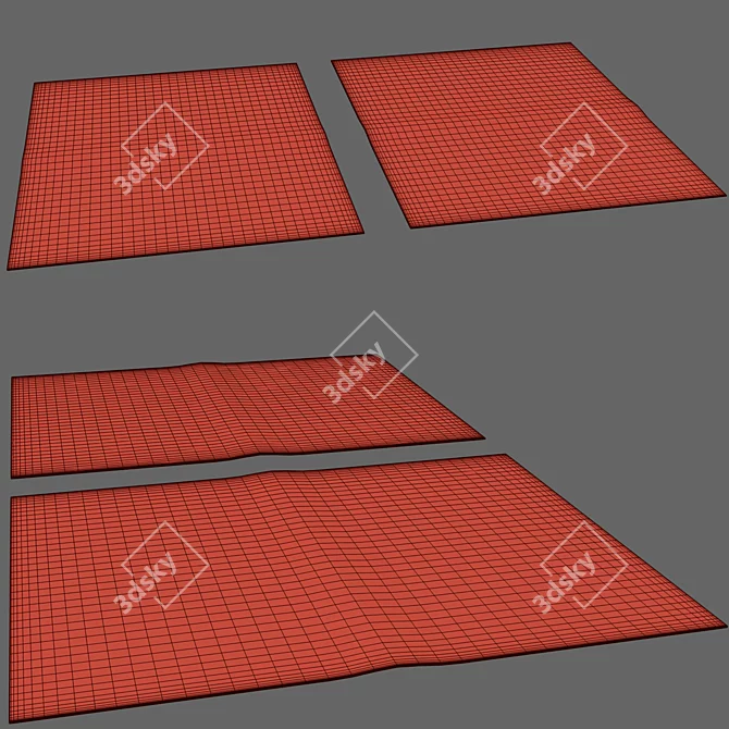 Modern Cooke Style Rug for V-Ray 3D model image 3