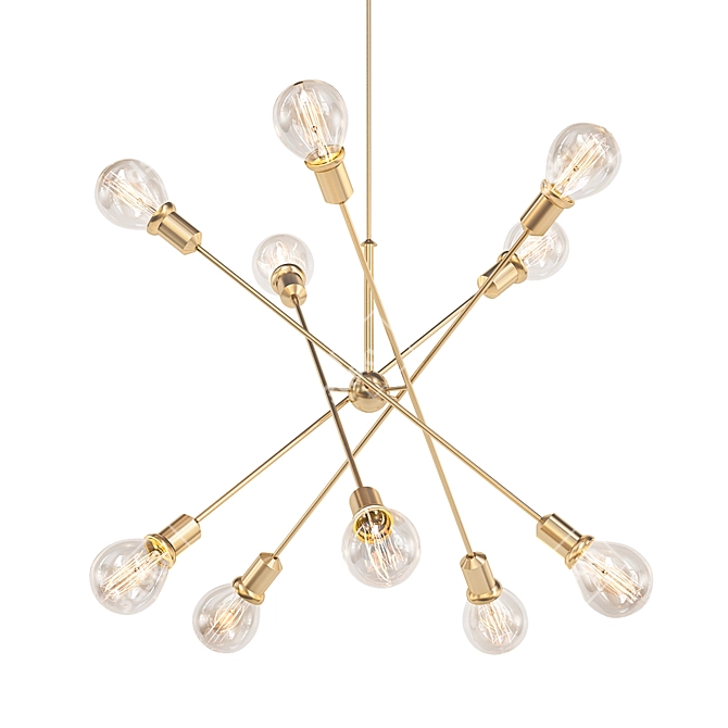 Kichler Armstrong 47: Elegant Sputnik Chandelier 3D model image 1