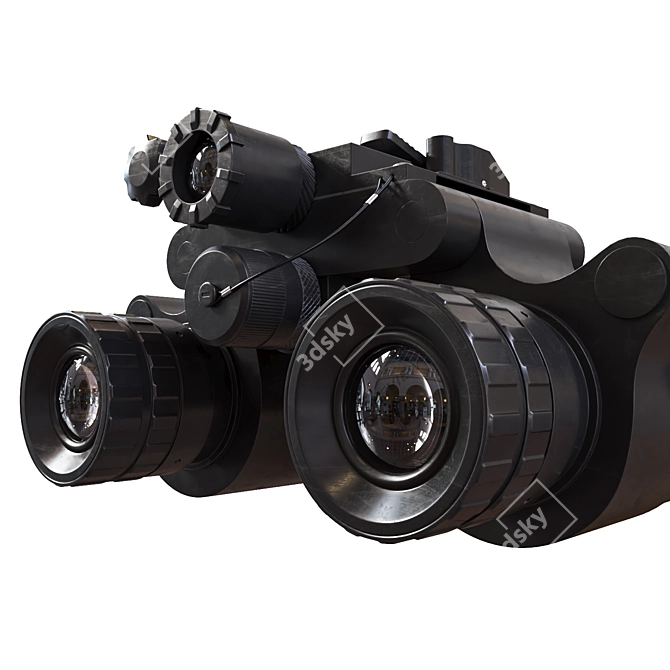 Sleek Night Vision Goggles 3D model image 4