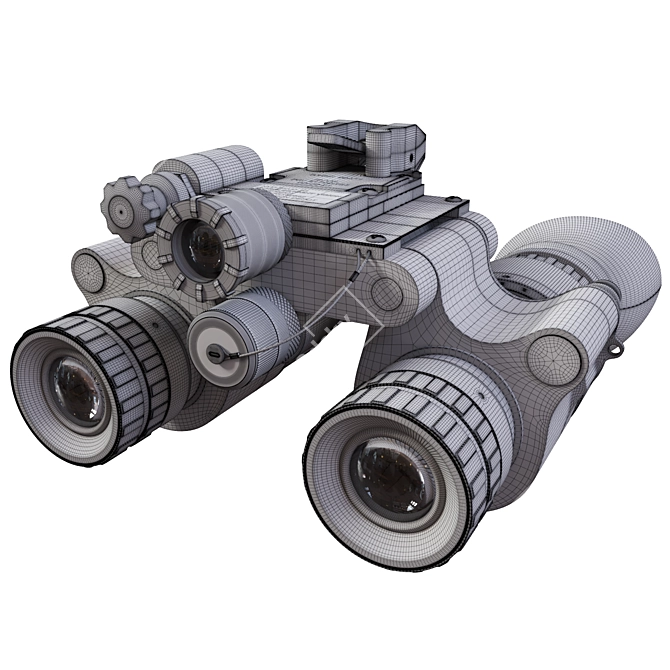 Sleek Night Vision Goggles 3D model image 5