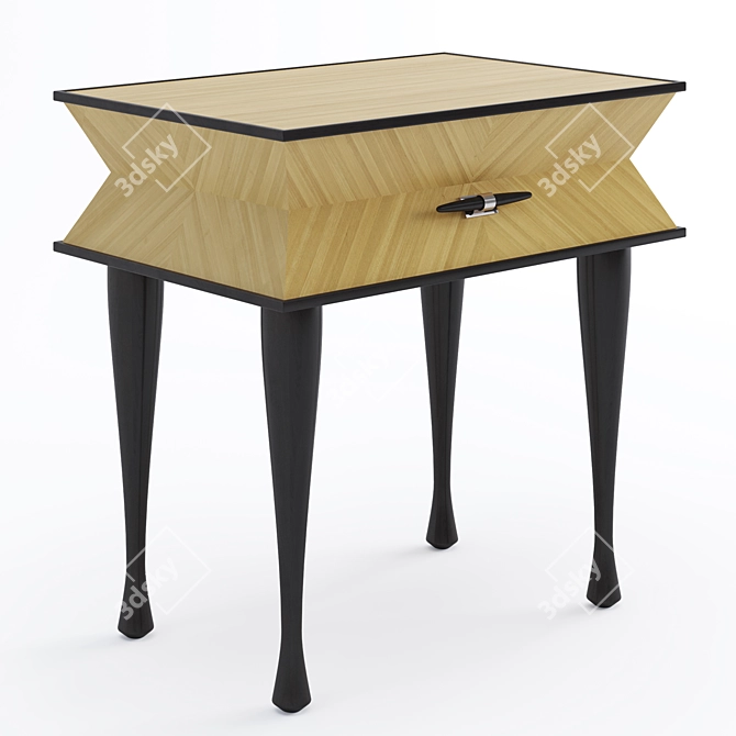 Pinto Paris Vanity: Sleek Bedside Table 3D model image 2