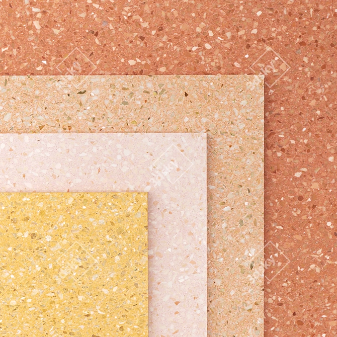 High-Quality Terrazzo MIPA: Stunning Textures & Seamless Patterns 3D model image 1