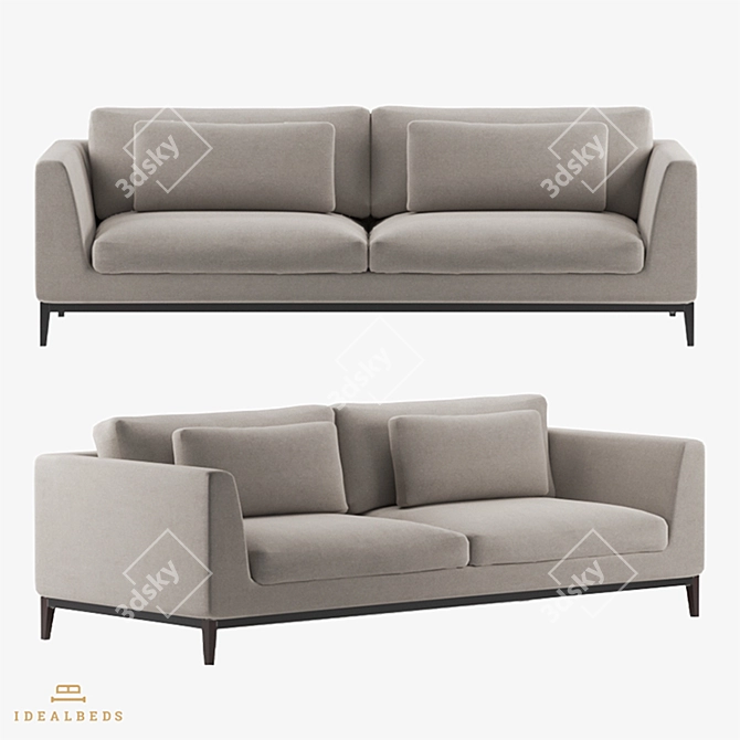 Italian-Inspired Om Italia Sofa 3D model image 4