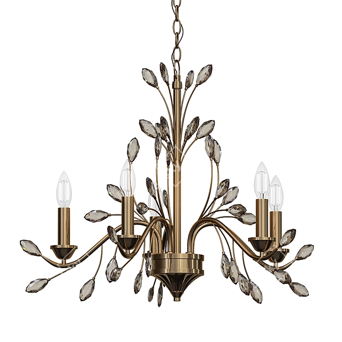 Antler Chandelier 3D model image 1