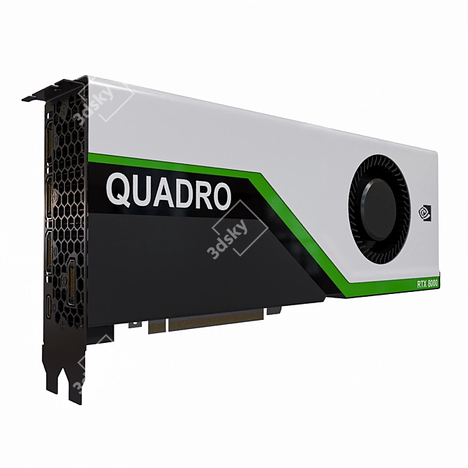 Nvidia RTX Quadro 8000: Unleash Limitless Graphics Potential 3D model image 1