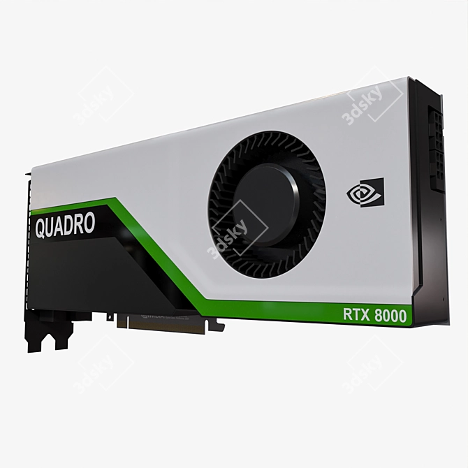 Nvidia RTX Quadro 8000: Unleash Limitless Graphics Potential 3D model image 2