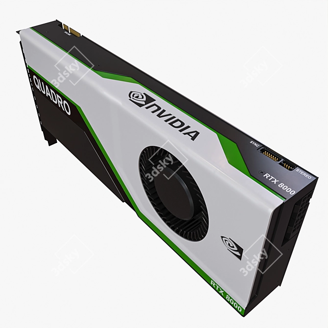 Nvidia RTX Quadro 8000: Unleash Limitless Graphics Potential 3D model image 3