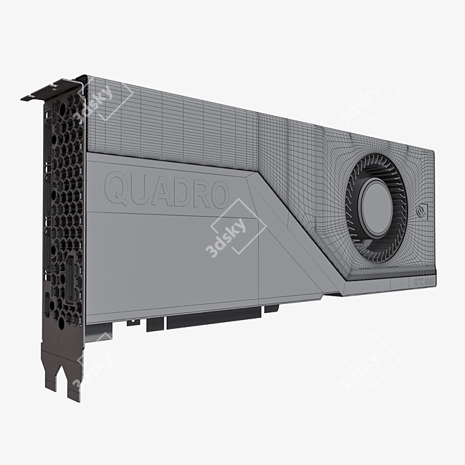 Nvidia RTX Quadro 8000: Unleash Limitless Graphics Potential 3D model image 5